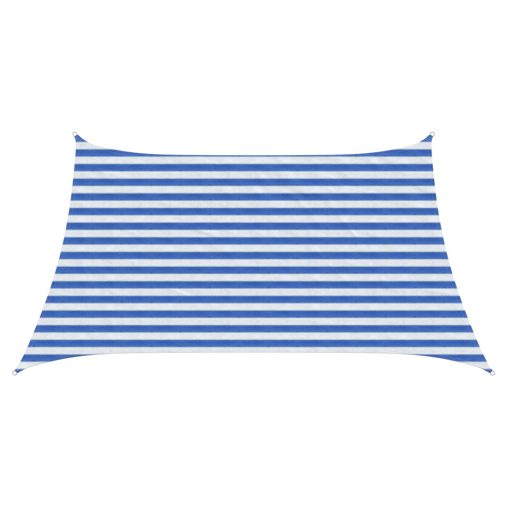 Telo Ombra Blu e Bianco 3 / 4 x 2 m HDPE
