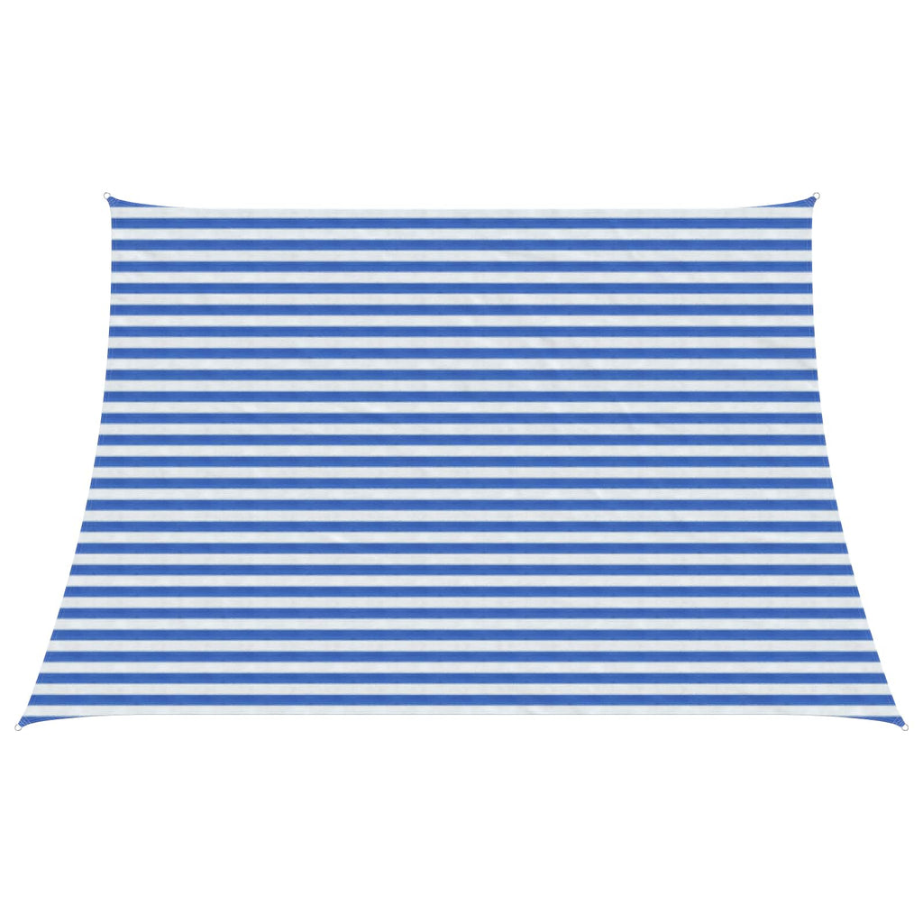 Telo Ombra Blu e Bianco 3 / 4 x 3 m HDPE