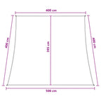 Telo Ombra Blu e Bianco 4 / 5 x 4 m HDPE