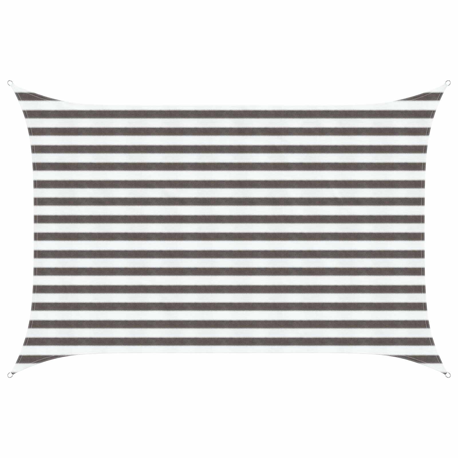 Telo Ombra Grigio chiaro e bianco 2 x 2,5 m HDPE