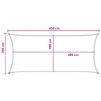 Telo Ombra Grigio chiaro e bianco 2 x 4,5 m HDPE
