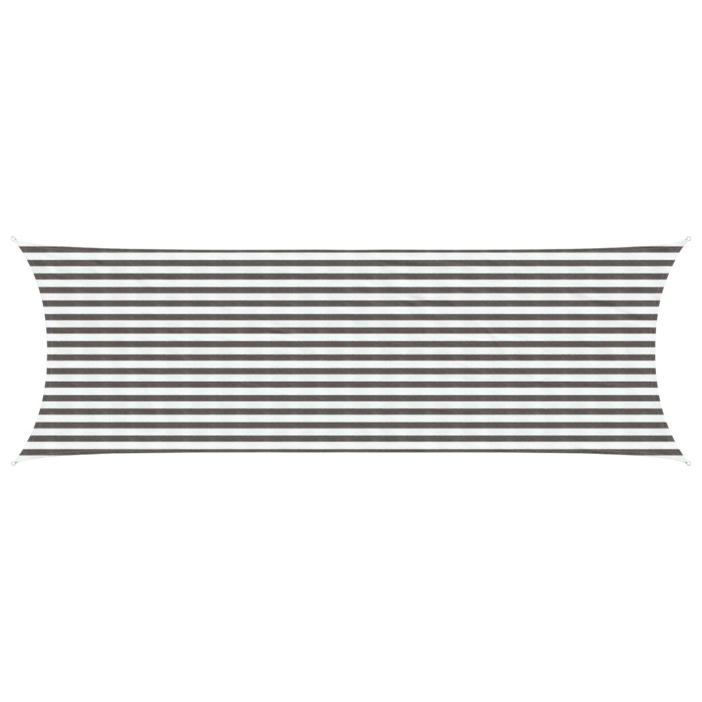 Telo Ombra Grigio chiaro e bianco 2 x 6 m HDPE