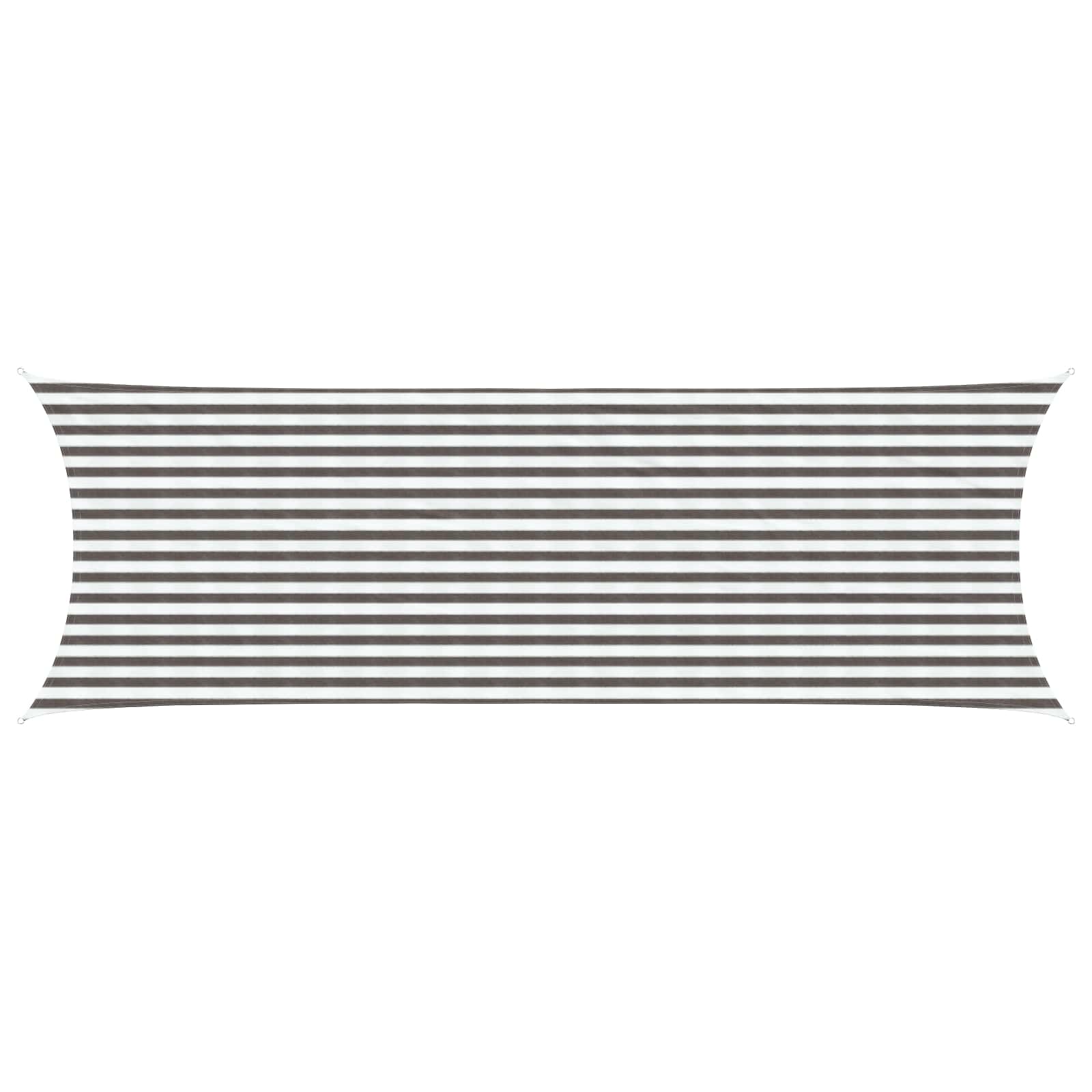 Telo Ombra Grigio chiaro e bianco 2 x 6 m HDPE