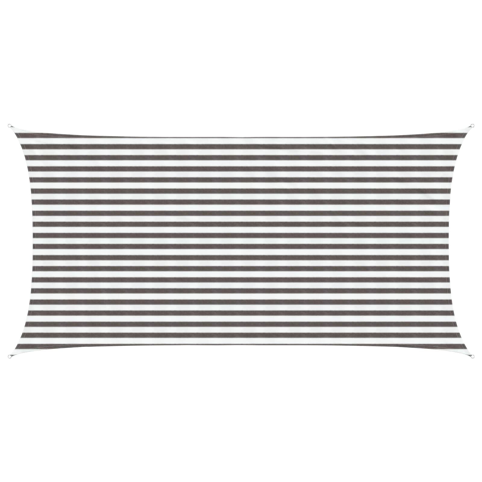 Telo Ombra Grigio chiaro e bianco 2,5 x 4,5 m HDPE