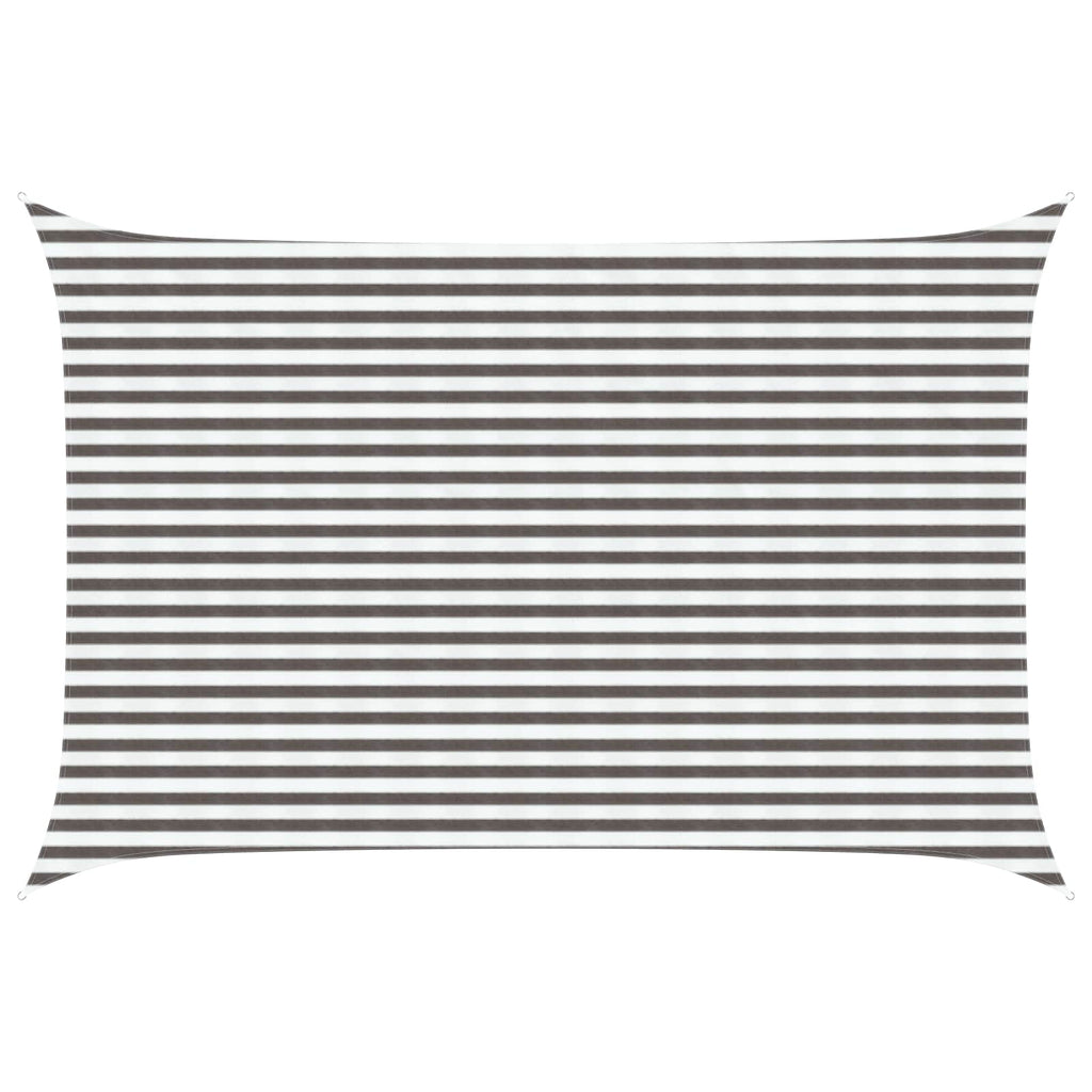 Telo Ombra Grigio chiaro e bianco 3 x 4 m HDPE
