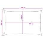 Telo Ombra Grigio chiaro e bianco 3 x 5 m HDPE