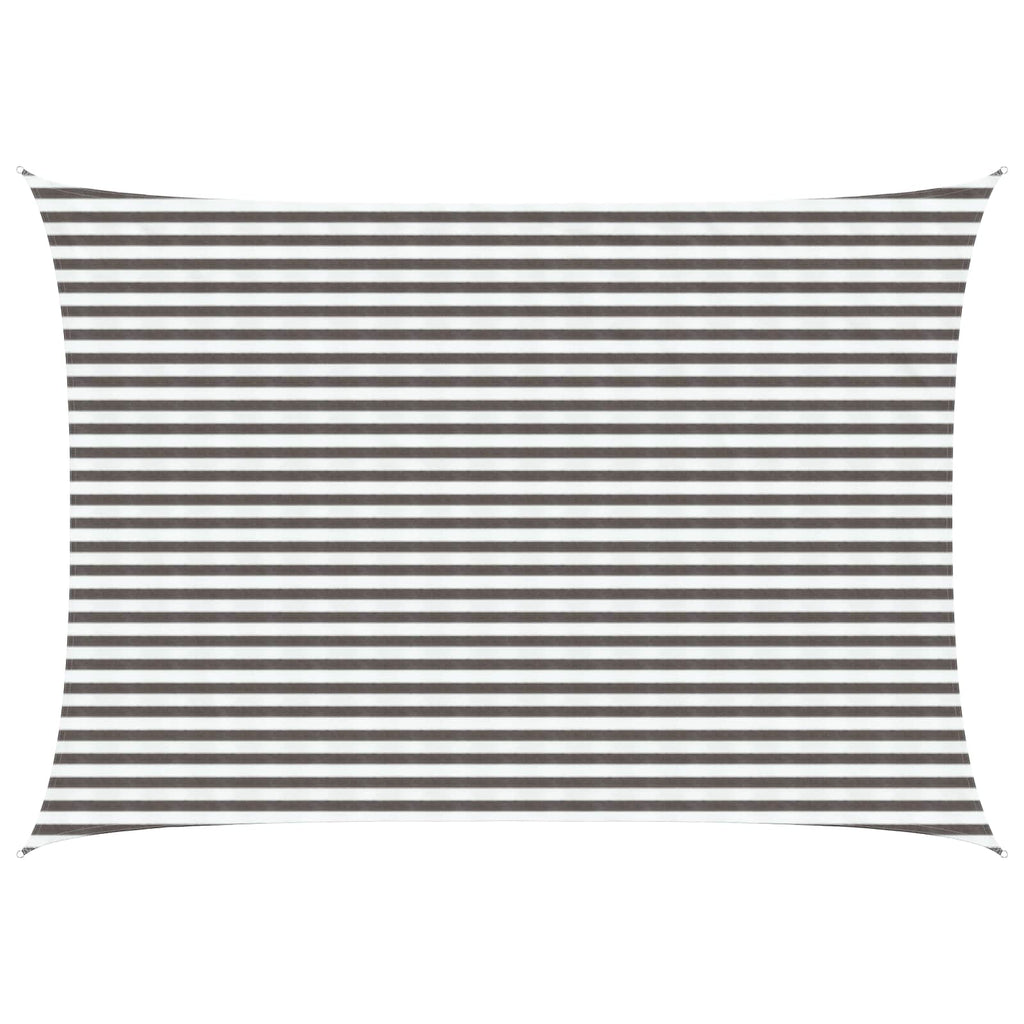 Telo Ombra Grigio chiaro e bianco 3,5 x 5 m HDPE