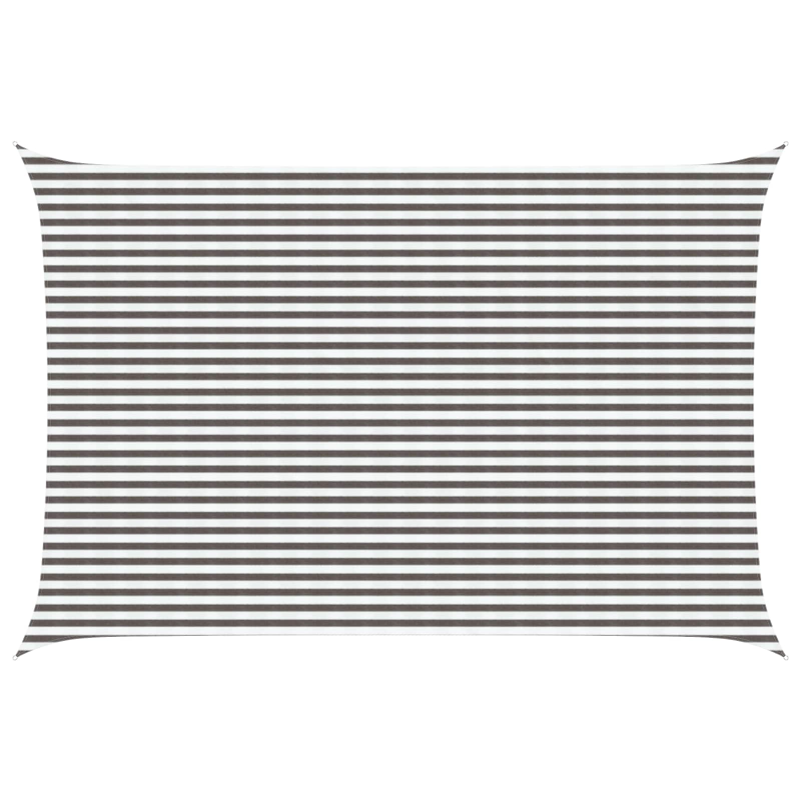 Telo Ombra Grigio chiaro e bianco 4 x 6 m HDPE