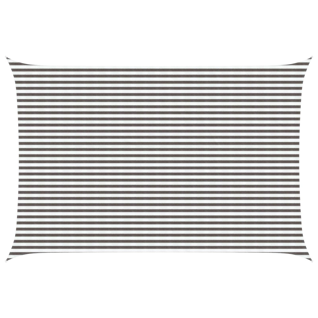 Telo Ombra Grigio chiaro e bianco 4 x 7 m HDPE