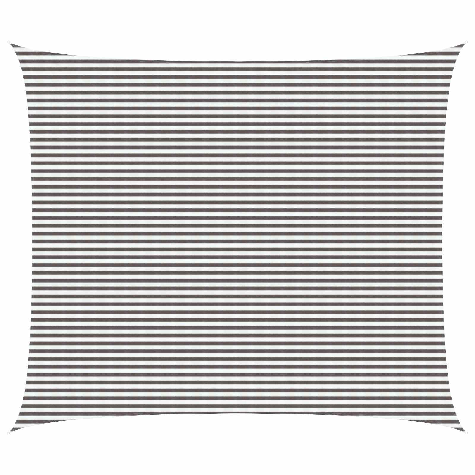 Telo Ombra Grigio chiaro e bianco 6 x 8 m HDPE