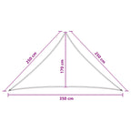 Telo Ombra Grigio chiaro e bianco 2,5 x 2,5 x 3,5 m HDPE
