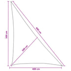 Telo Ombra Grigio chiaro e bianco 4 x 5 x 6,8 m HDPE