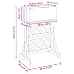 Trellis da Giardino Verticale Arancione 48 x 30 x 70,5 cm