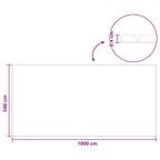 Copertura solare per piscina 1000 x 500 cm 110 μm Quadrato PE