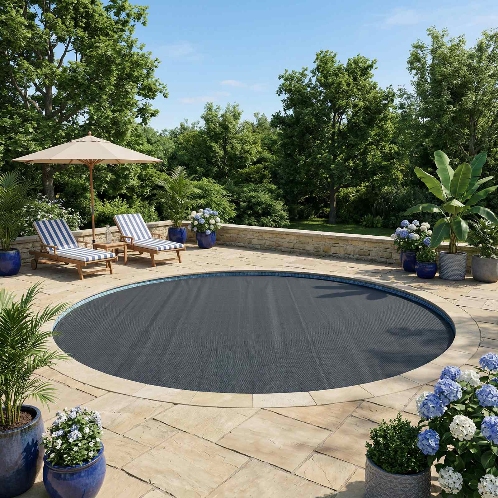 Copertura Solare per Piscina di Alta Qualità Ø 356 cm 200 μm