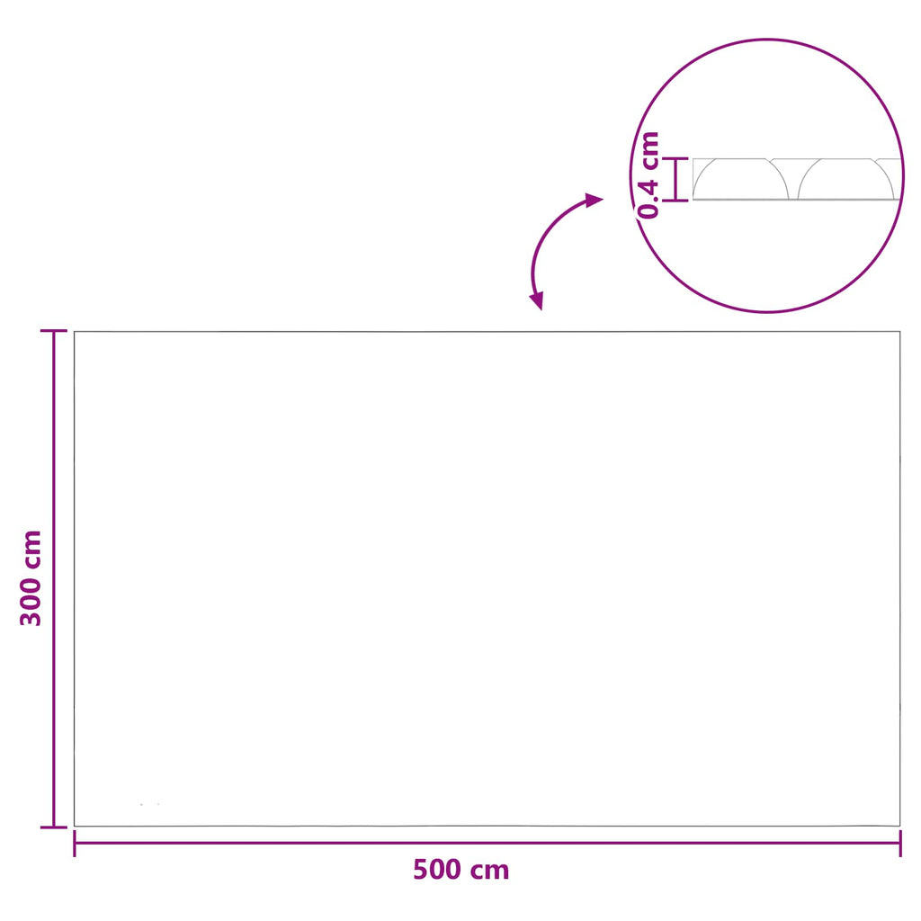 Copertura Solare per Piscina Extra Pesante 500 x 300 cm 400 μm