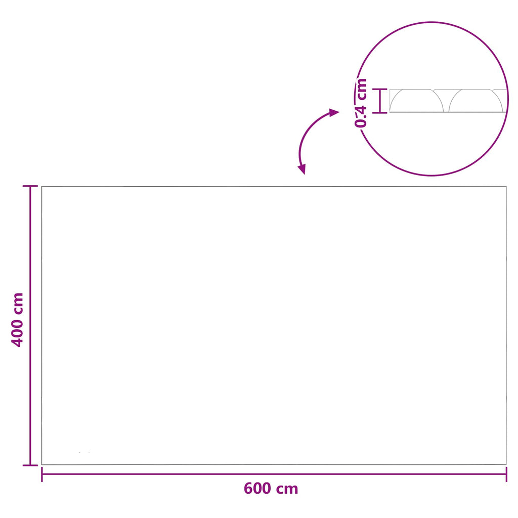 Copertura Solare per Piscina Extra Pesante 600 x 400 cm 400 μm