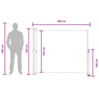 Tenda laterale Antracite 300 x 160 cm