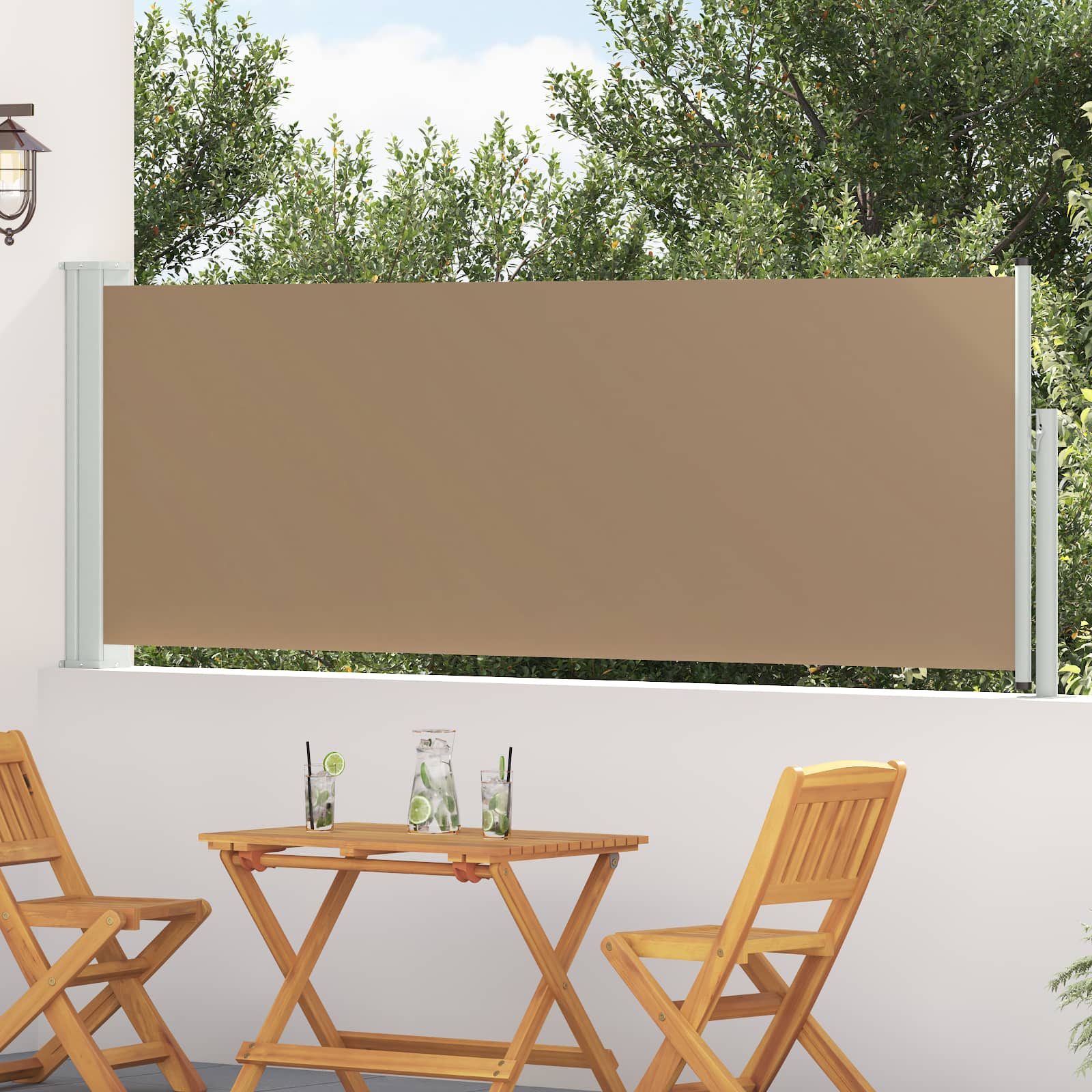 Tenda laterale retrattile Tortora 300 x 100 cm Poliestere