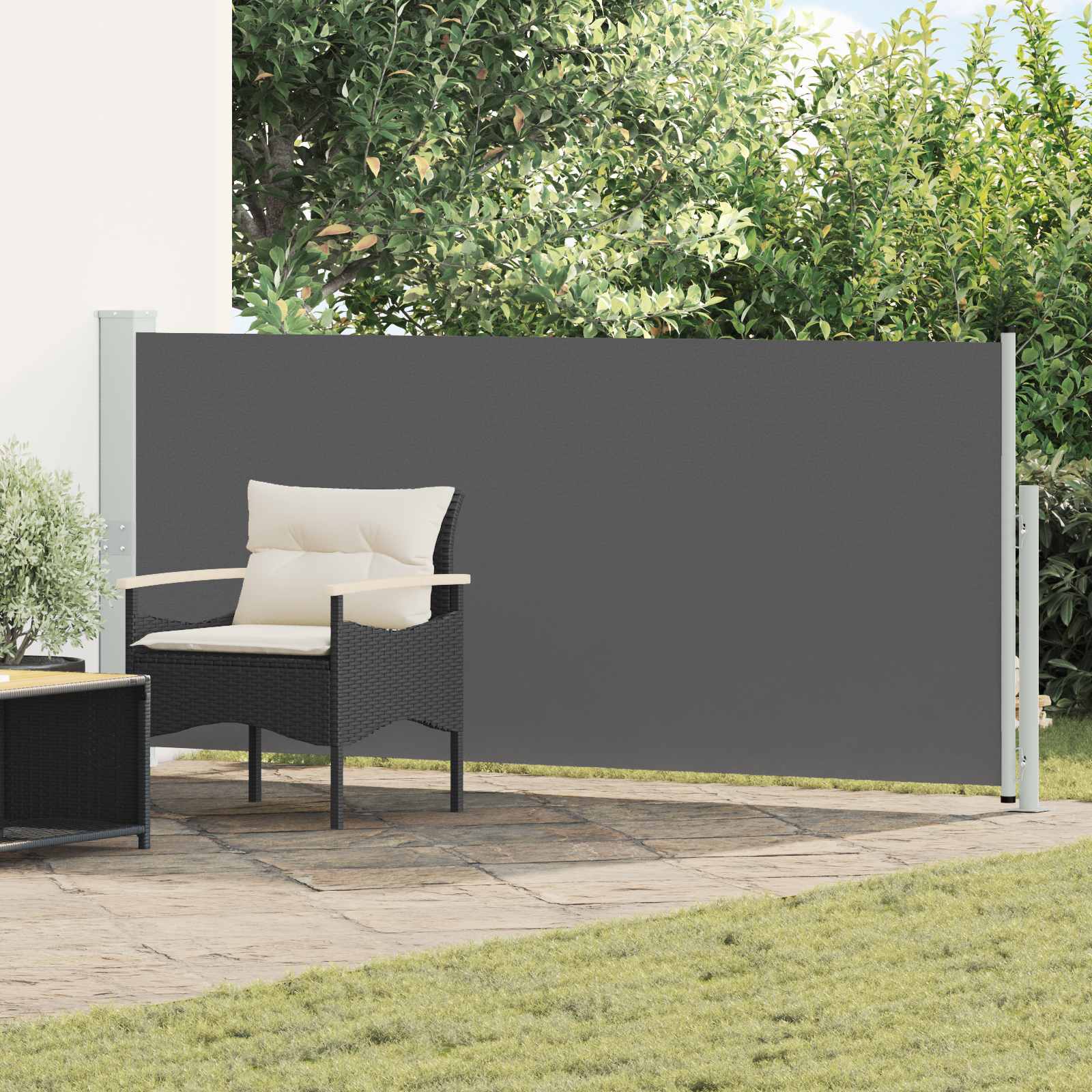 Tenda laterale retrattile Antracite 300 x 170 cm Poliestere