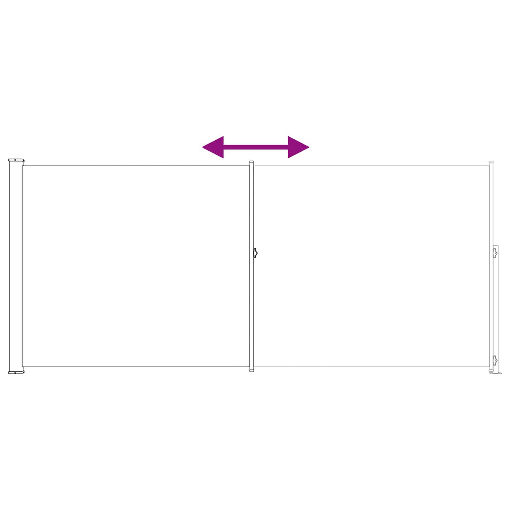 Tenda laterale retrattile Tortora 300 x 180 cm Poliestere