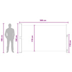 Tenda laterale retrattile Tortora 300 x 180 cm Poliestere