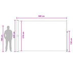 Tenda laterale retrattile Beige 300 x 220 cm Poliestere