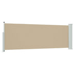 Tenda laterale retrattile Beige 500 x 100 cm Poliestere