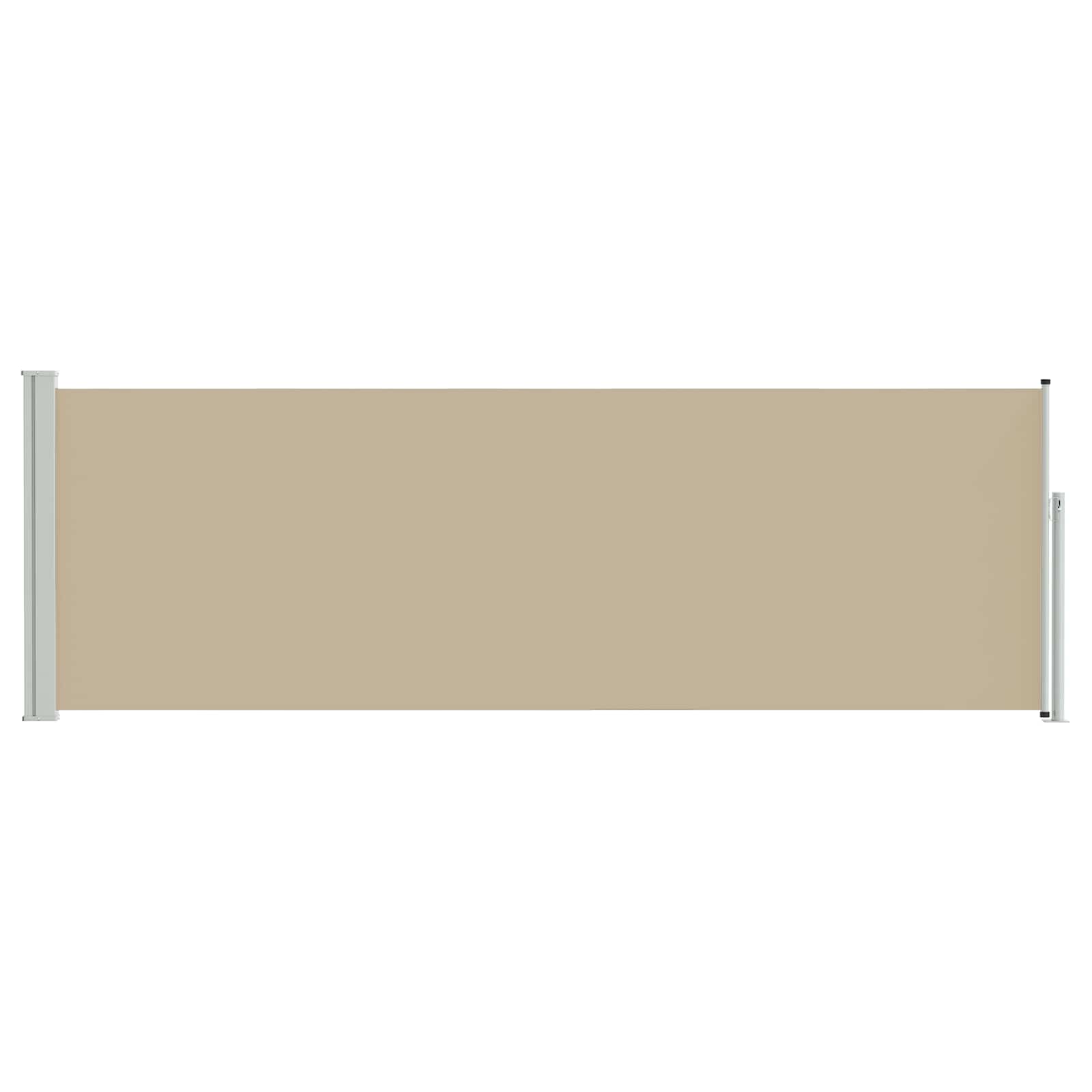 Tenda laterale retrattile Beige 500 x 100 cm Poliestere
