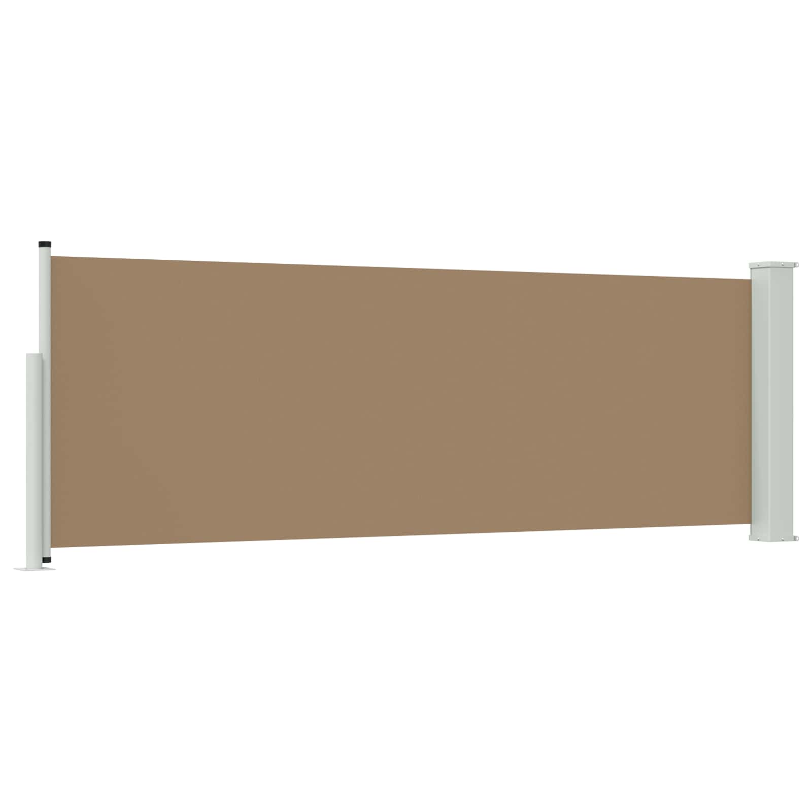 Tenda laterale retrattile Tortora 500 x 100 cm Poliestere