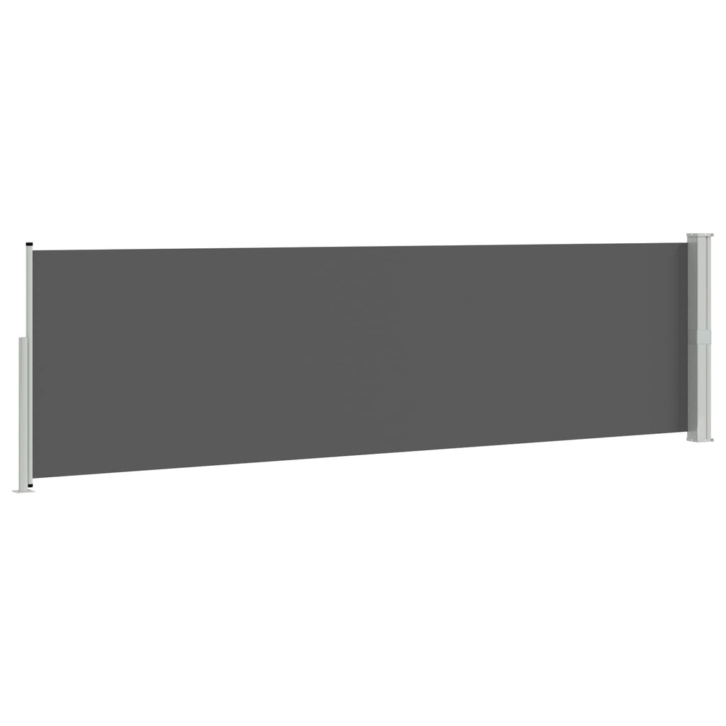 Tenda laterale retrattile Antracite 600 x 117 cm Poliestere