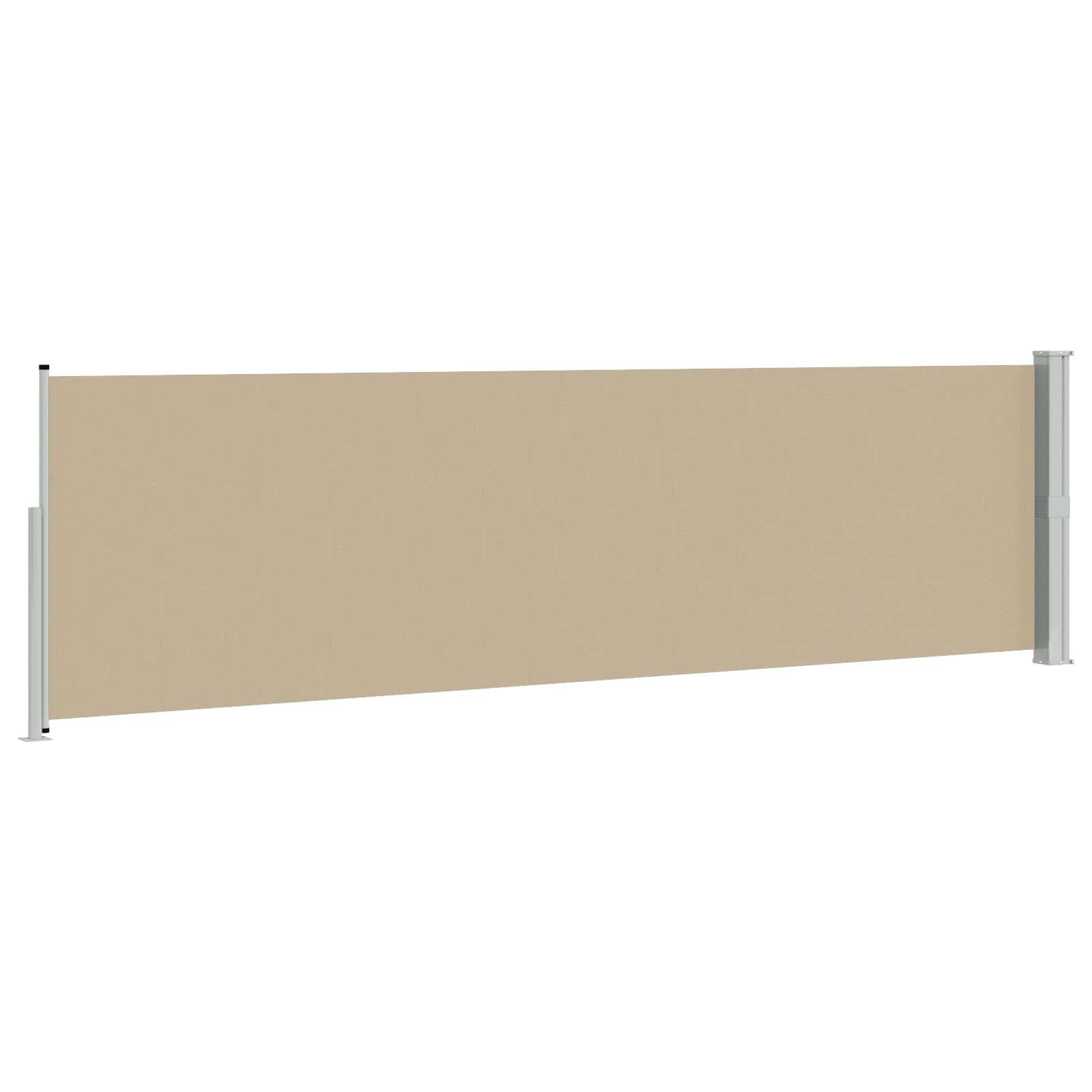 Tenda laterale retrattile Beige 600 x 160 cm Poliestere