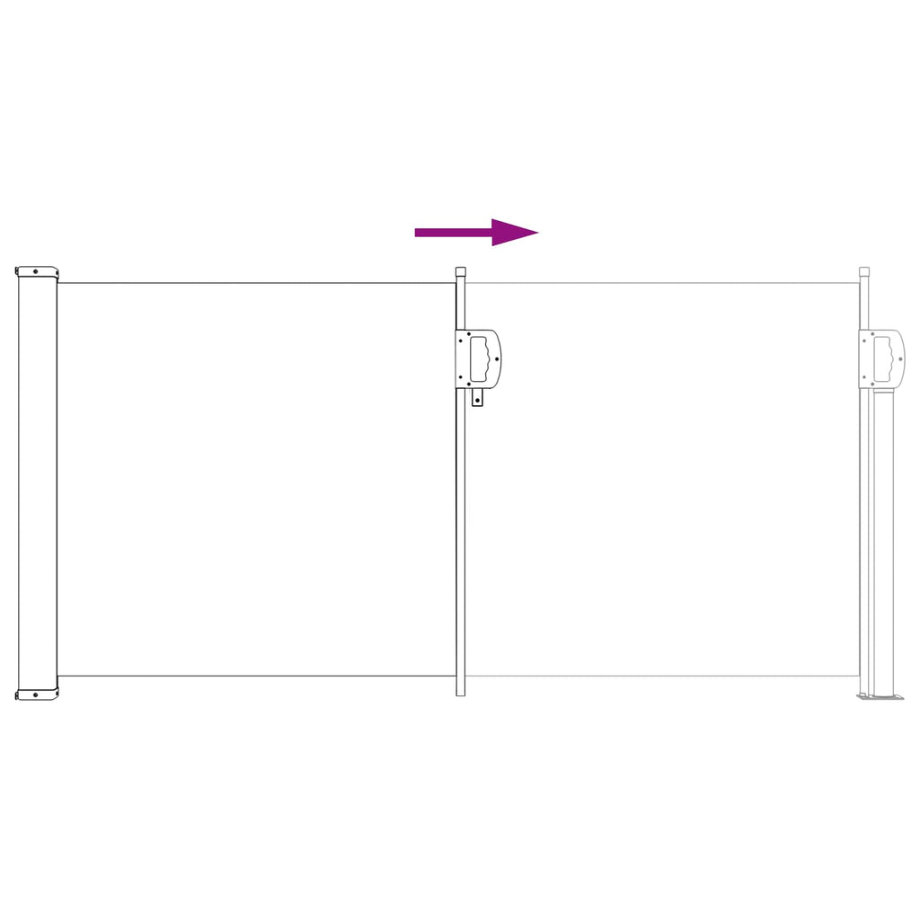 Tenda laterale retrattile Sabbia 300 x 100 cm Poliestere