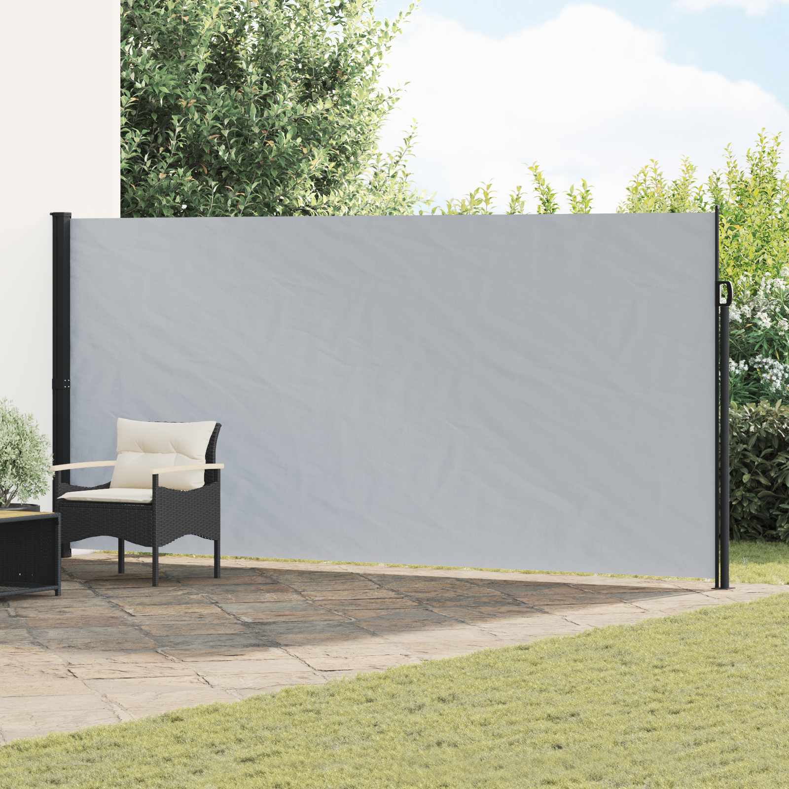 Tenda laterale retrattile Grigio 300 x 220 cm Poliestere