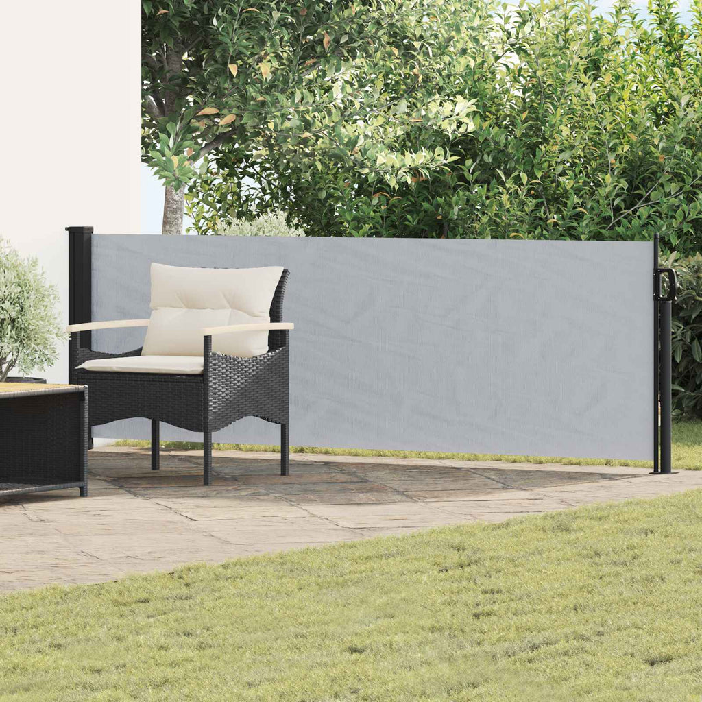 Tenda laterale retrattile Grigio 500 x 100 cm Poliestere