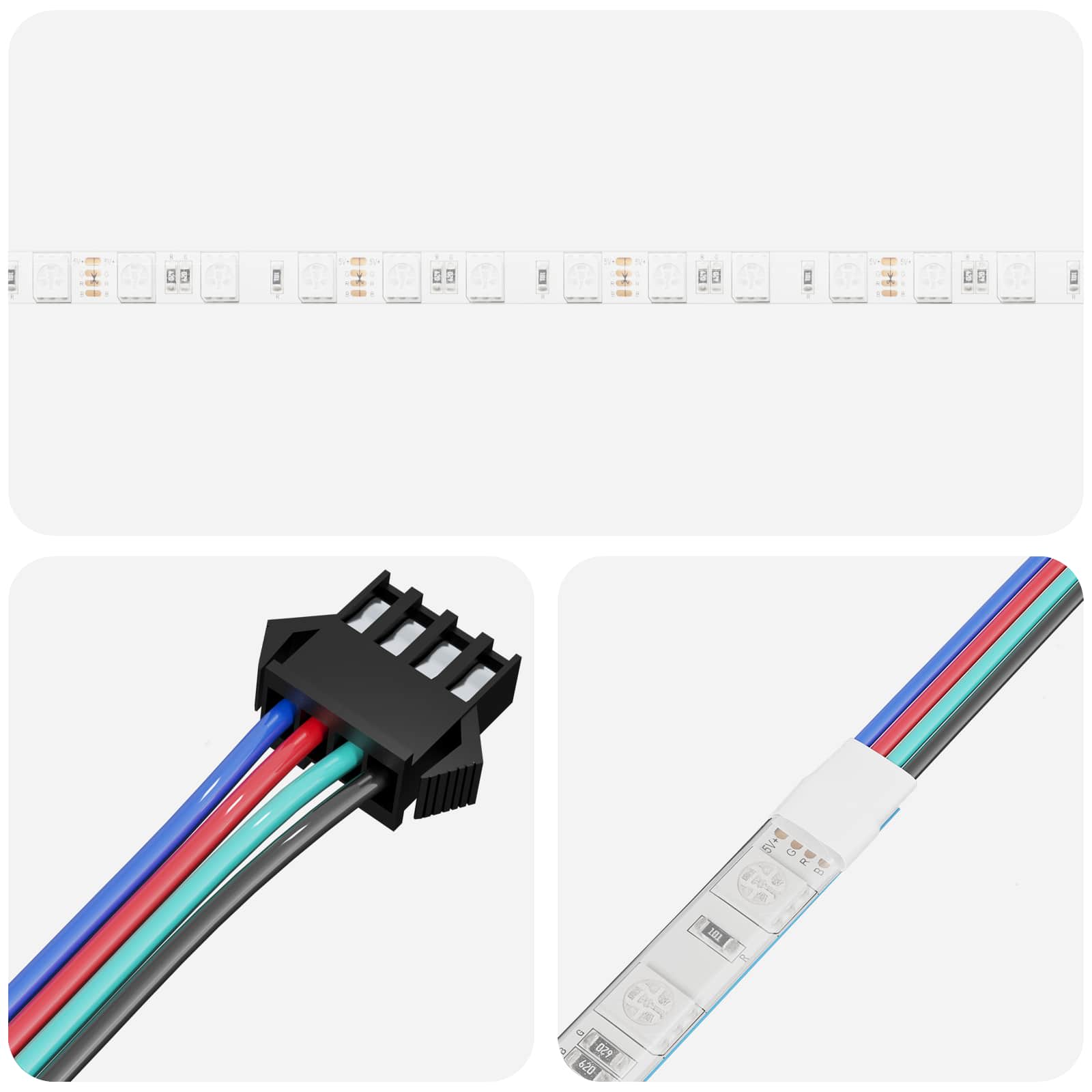 Striscia LED 2 pcs Nero e trasparente 210 x 0,8 x 0,3 cm