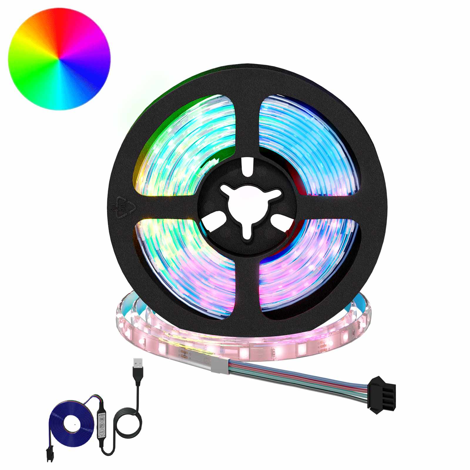 Striscia LED 2 pcs Nero e trasparente 950 mm Rame e plastica