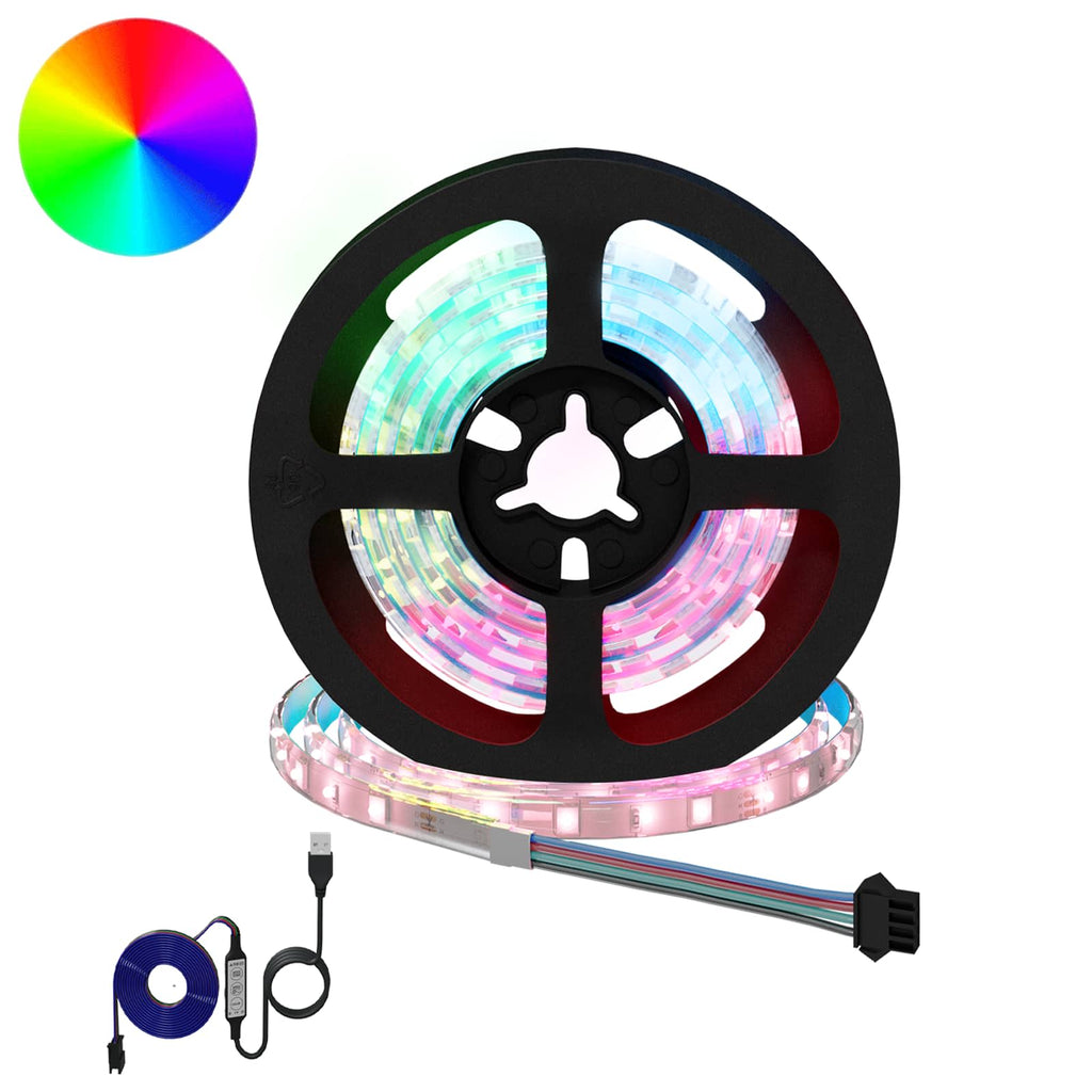 Striscia LED 2 pcs Nero e trasparente 1000 mm Rame e plastica