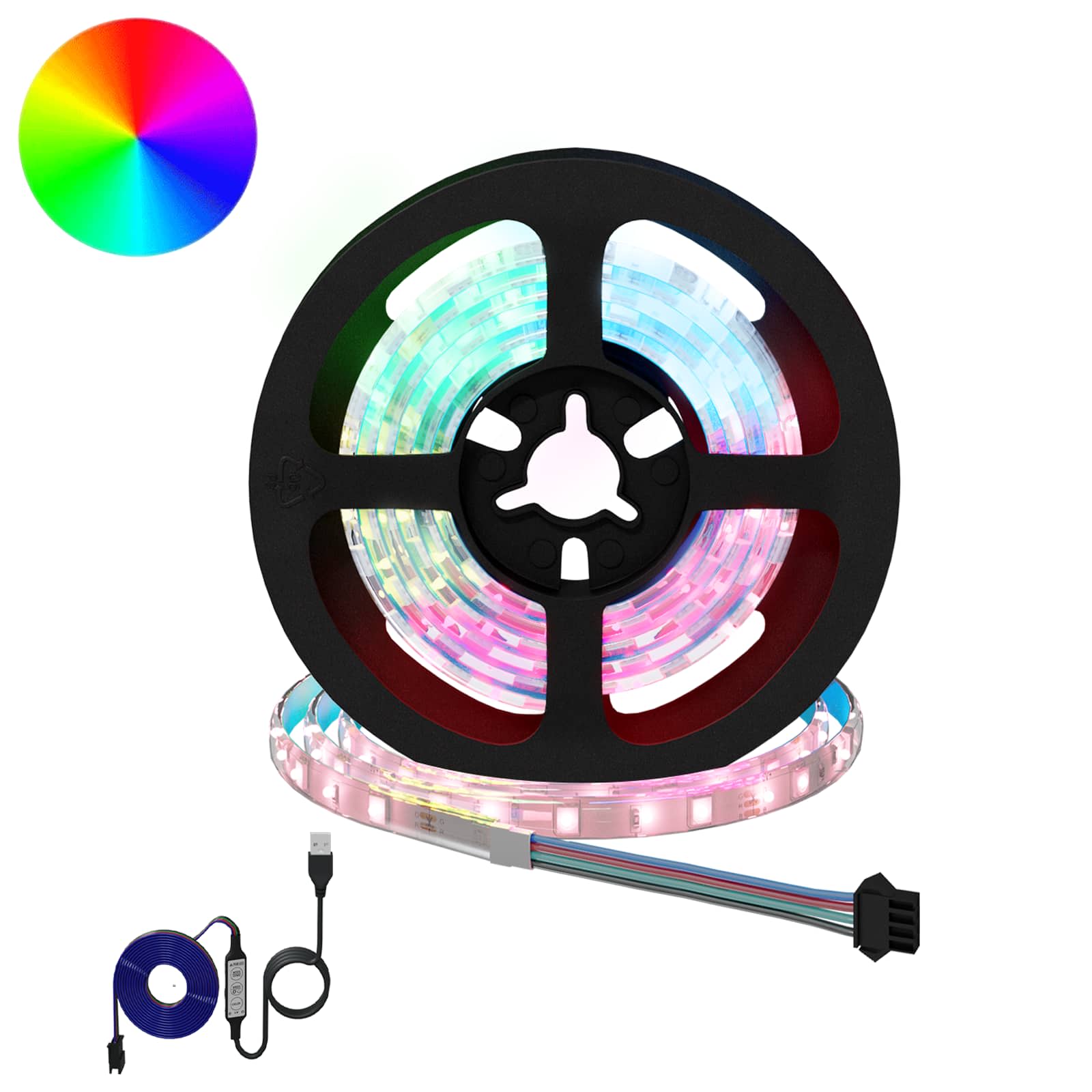 Striscia LED 2 pcs Nero e trasparente 1000 mm Rame e plastica