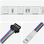 Striscia LED 2 pcs Nero e Bianco 1745 mm Rame e plastica