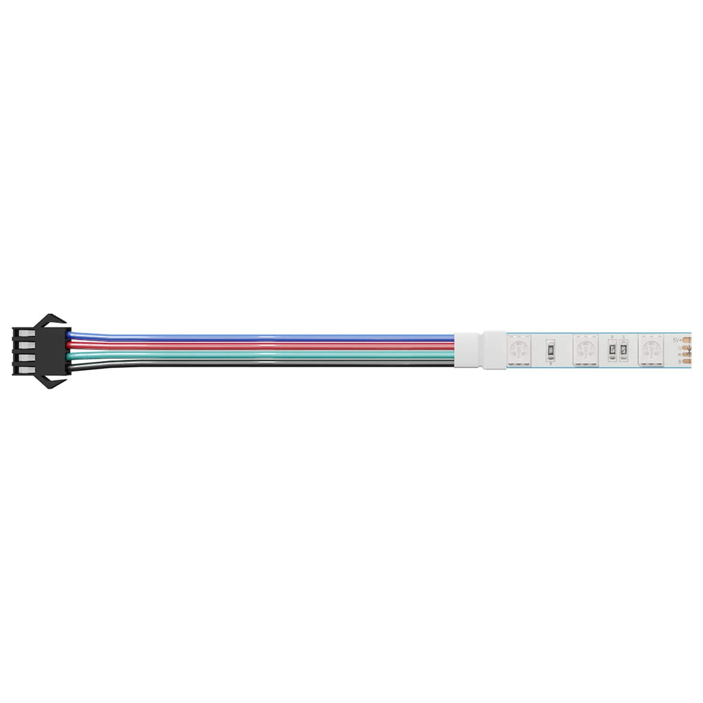 Striscia LED 2 pcs Nero e Bianco 1745 mm Rame e plastica