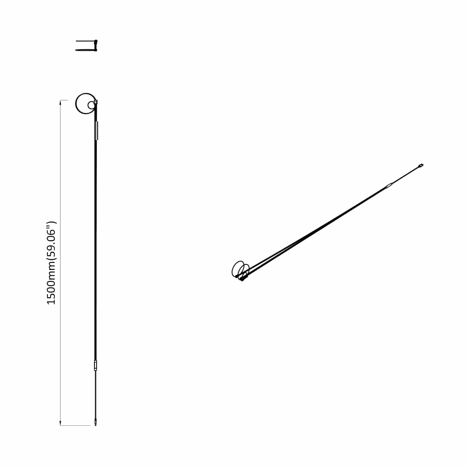 Striscia LED 2 pcs Nero e Multicolore 1745 mm Rame e plastica