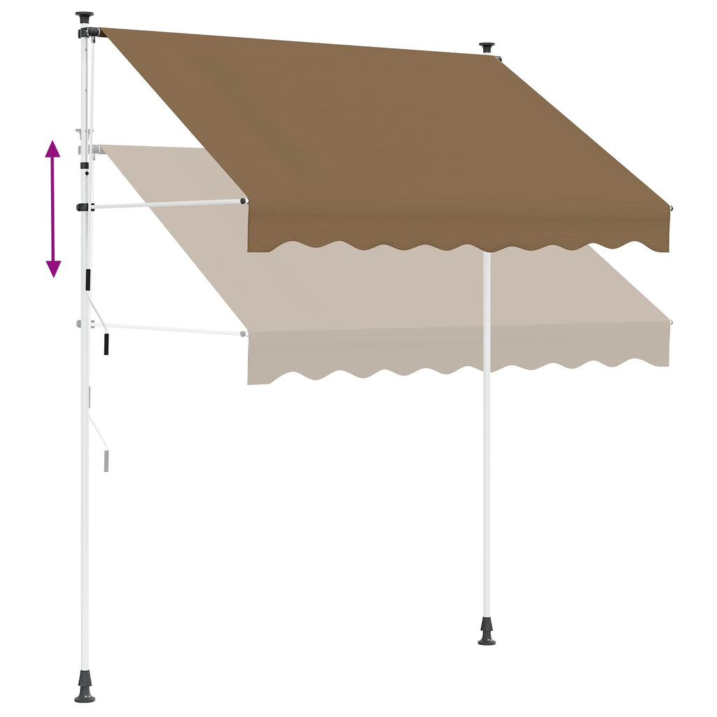 Tenda retrattile manuale Beige 100 cm