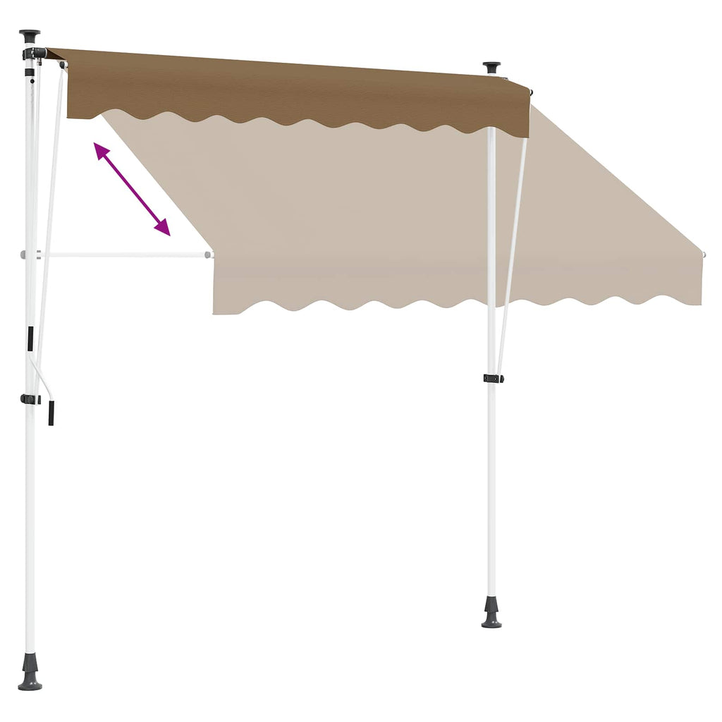 Tenda retrattile manuale Beige 350 cm