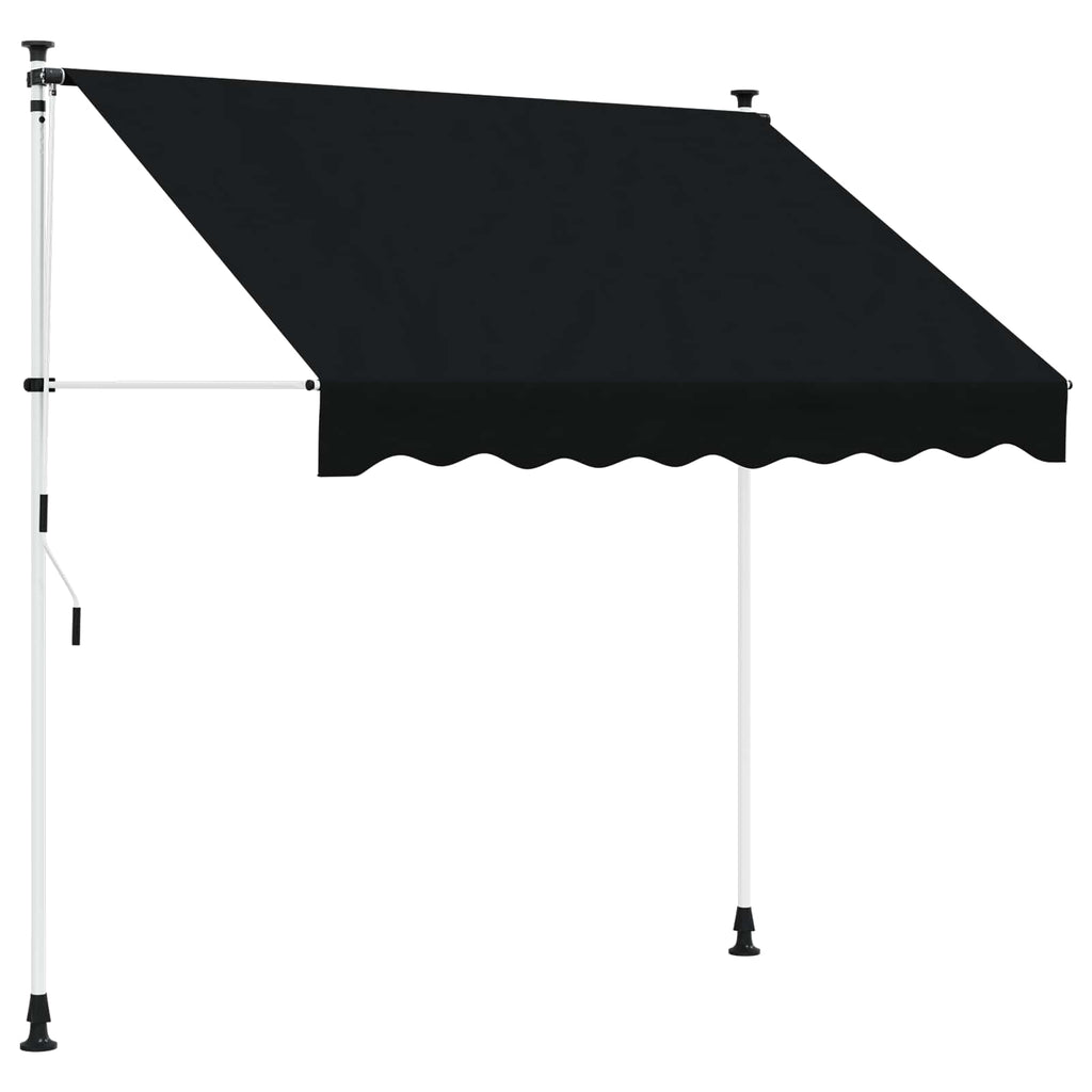Tenda retrattile manuale Nero 100 cm