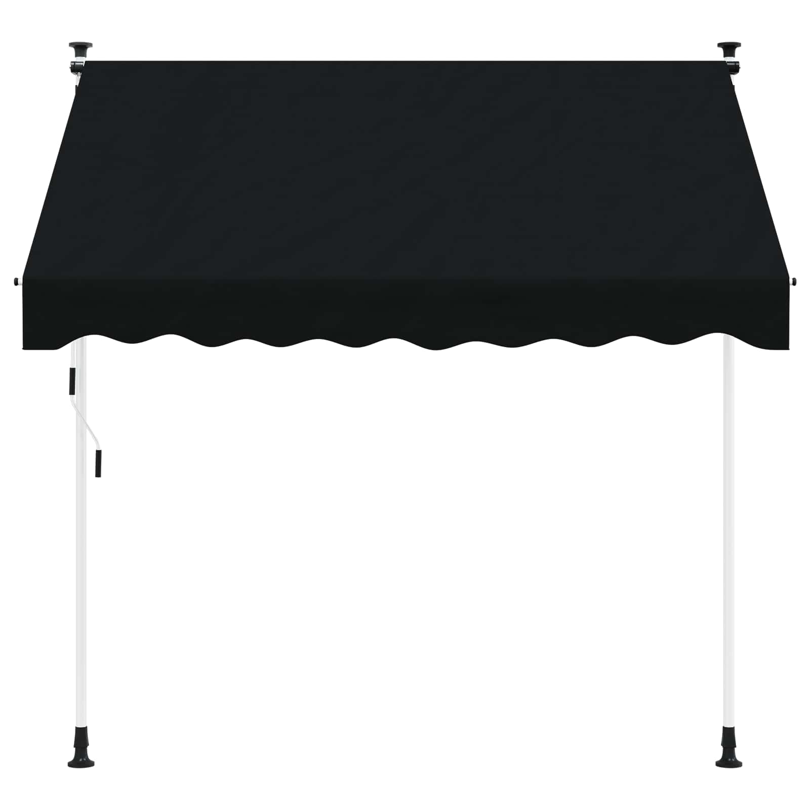 Tenda retrattile manuale Nero 300 cm