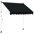 Tenda retrattile manuale Nero 350 cm