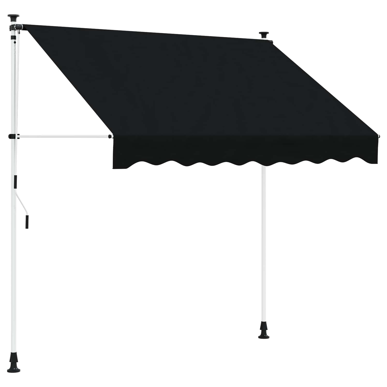 Tenda retrattile manuale Nero 350 cm