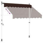 Tenda retrattile manuale Marrone 150 cm