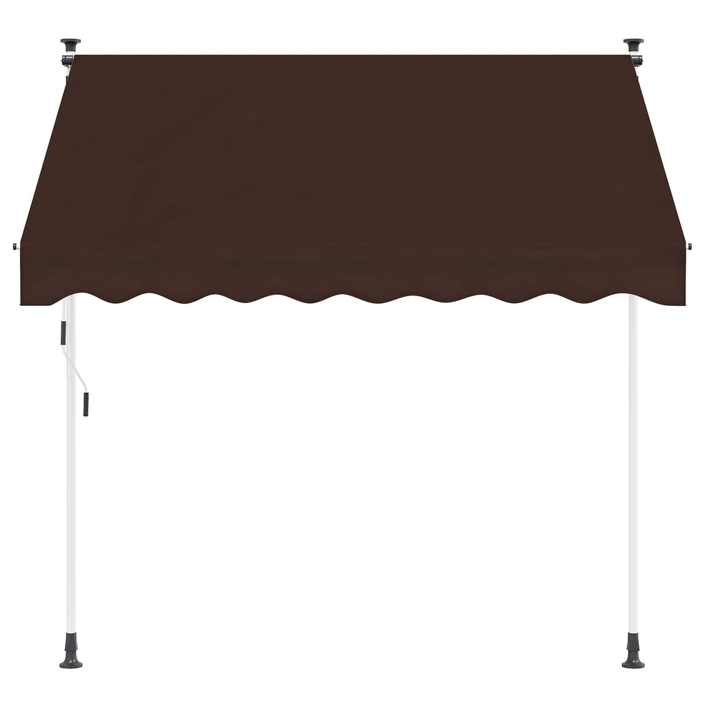 Tenda retrattile manuale Marrone 400 cm